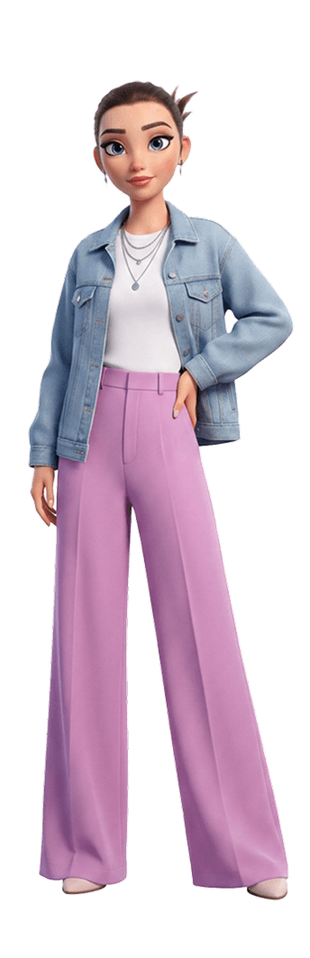Janet rendered in the stylized cinematic 3d style