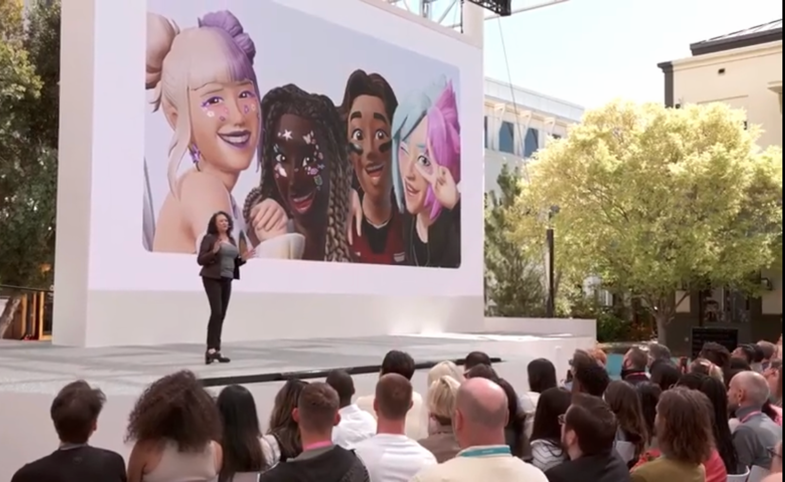 Meta Connect presentation featuring the avatar identity system