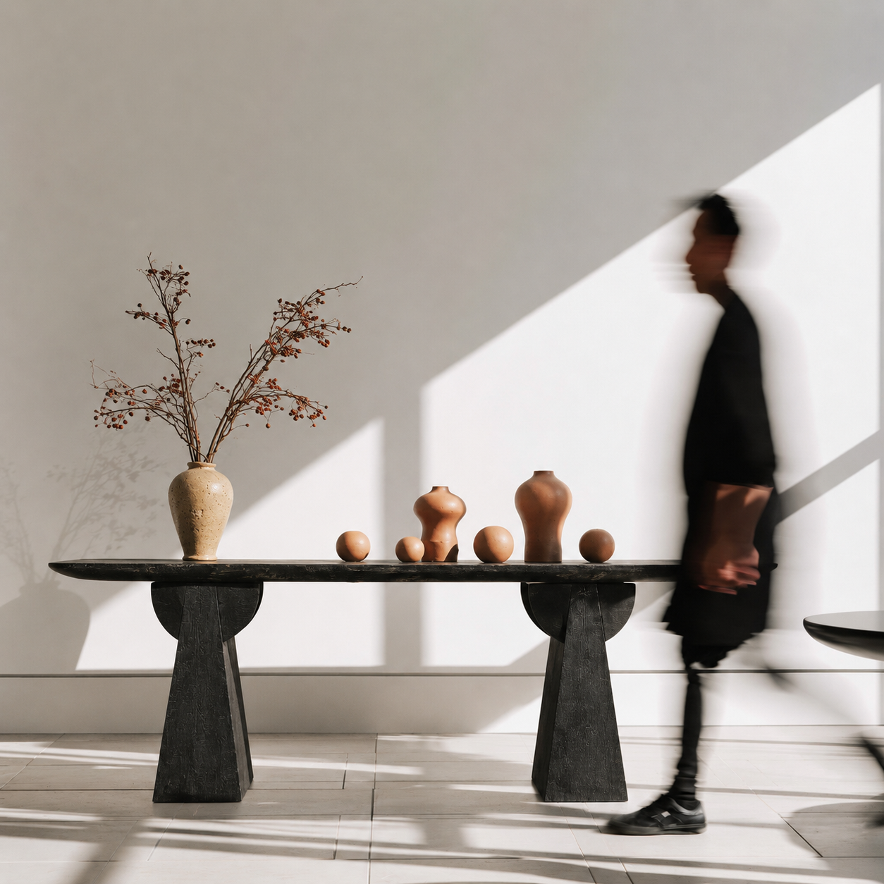 AI-generated still life with shadow