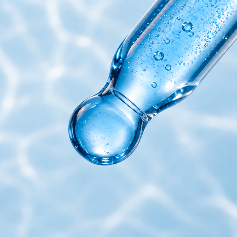 Hydration serum dropper detail