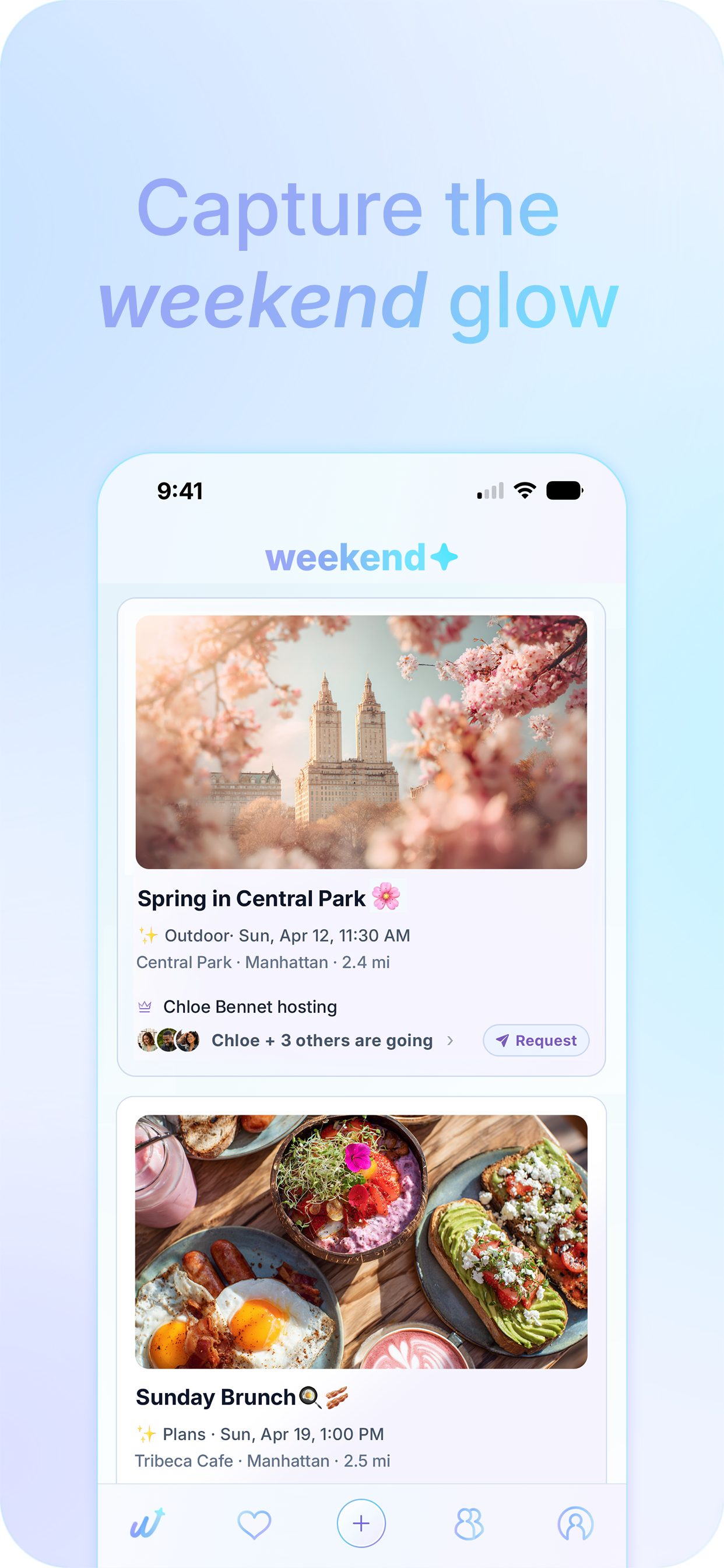 Weekend App Store screenshot 1