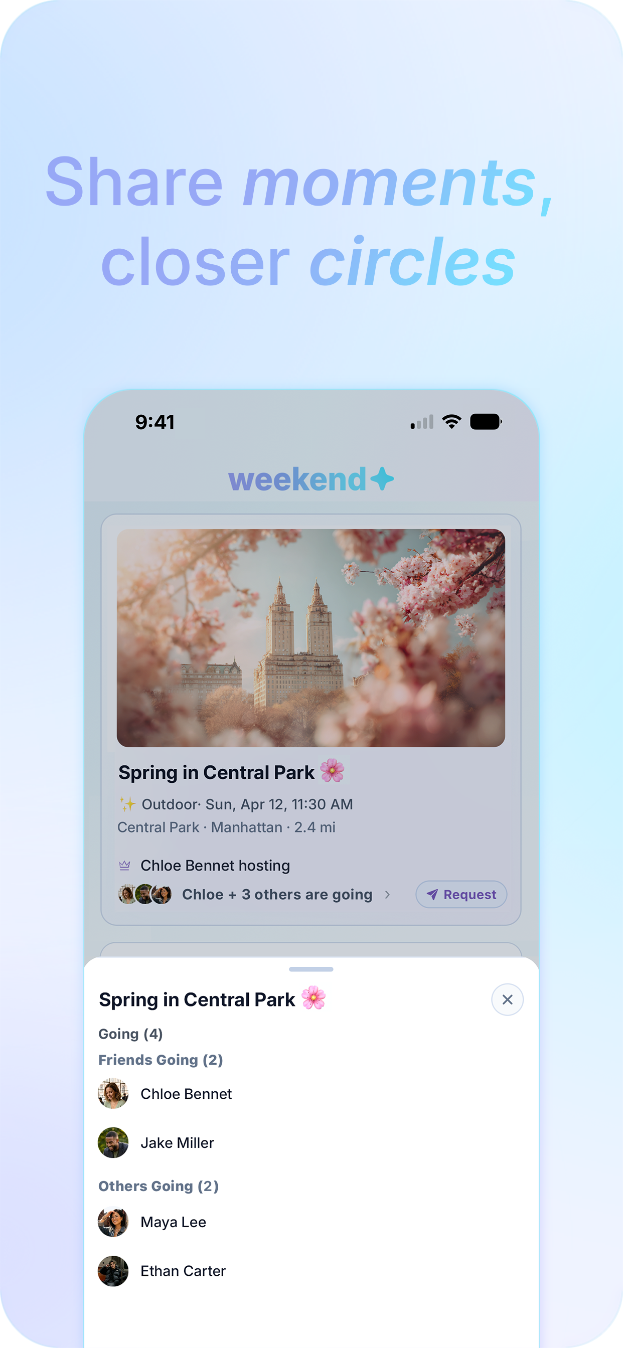 Weekend App Store screenshot 2