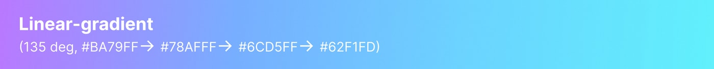 Weekend linear gradient color specification